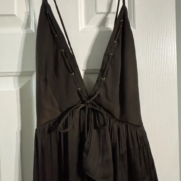 Anthropologie Asymmetrical Brown Dress - Picture 4 of 5